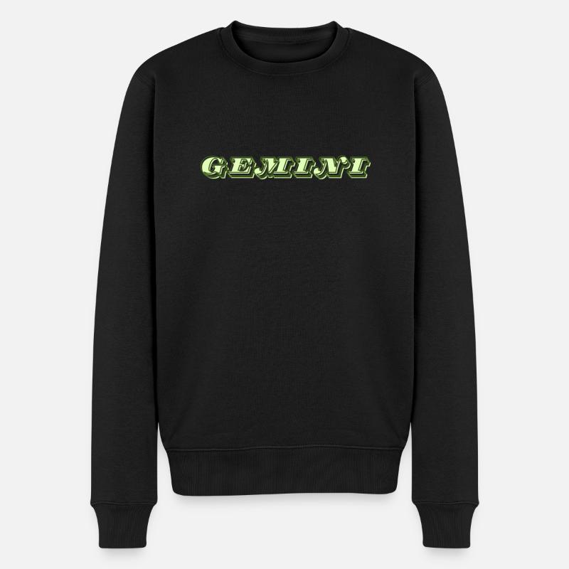 Logo "Gémeaux" - Pull Premium bio Homme - noir