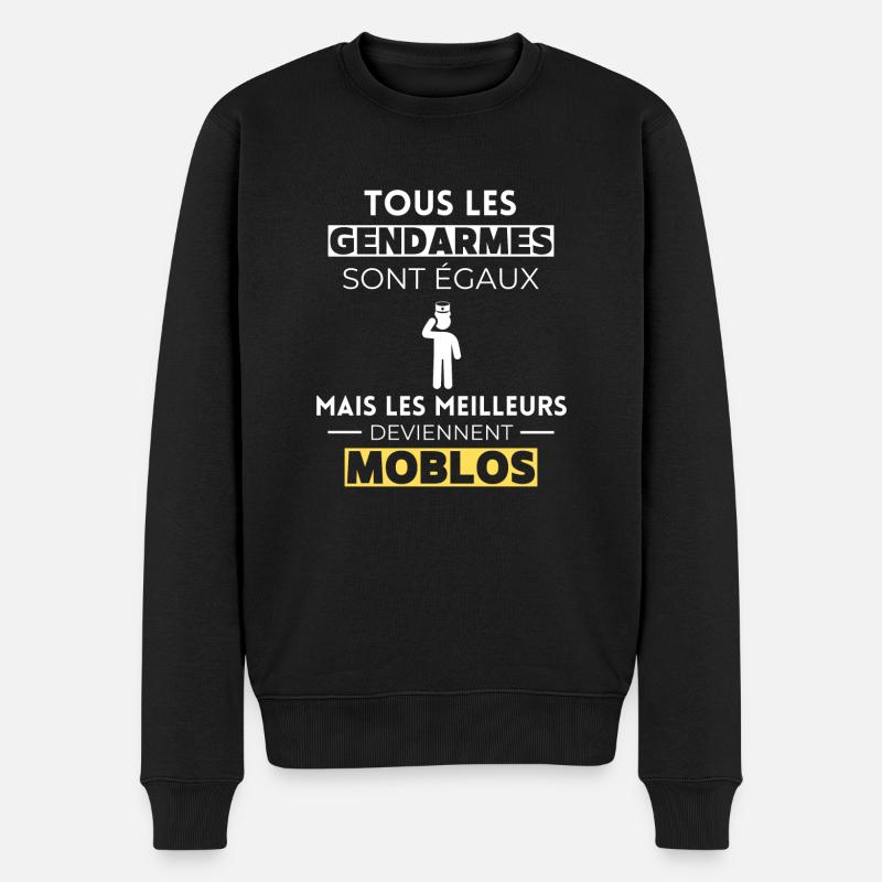 Les gendarmes sont égaux les meilleurs sont moblos - Pull Premium bio Homme - noir