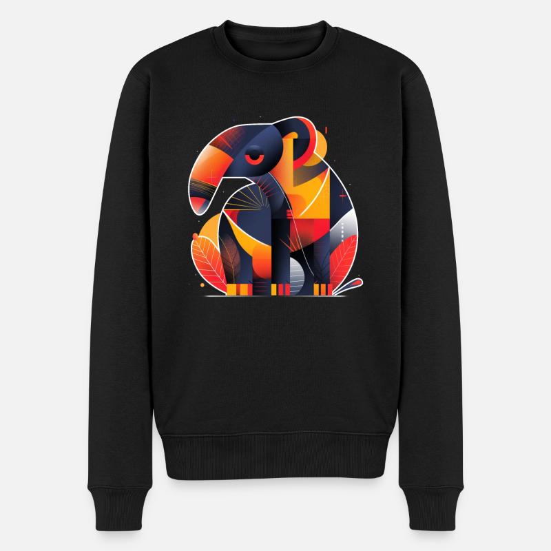 Fourmilier | Œuvres d’art abstraites - Pull Premium bio Homme - noir