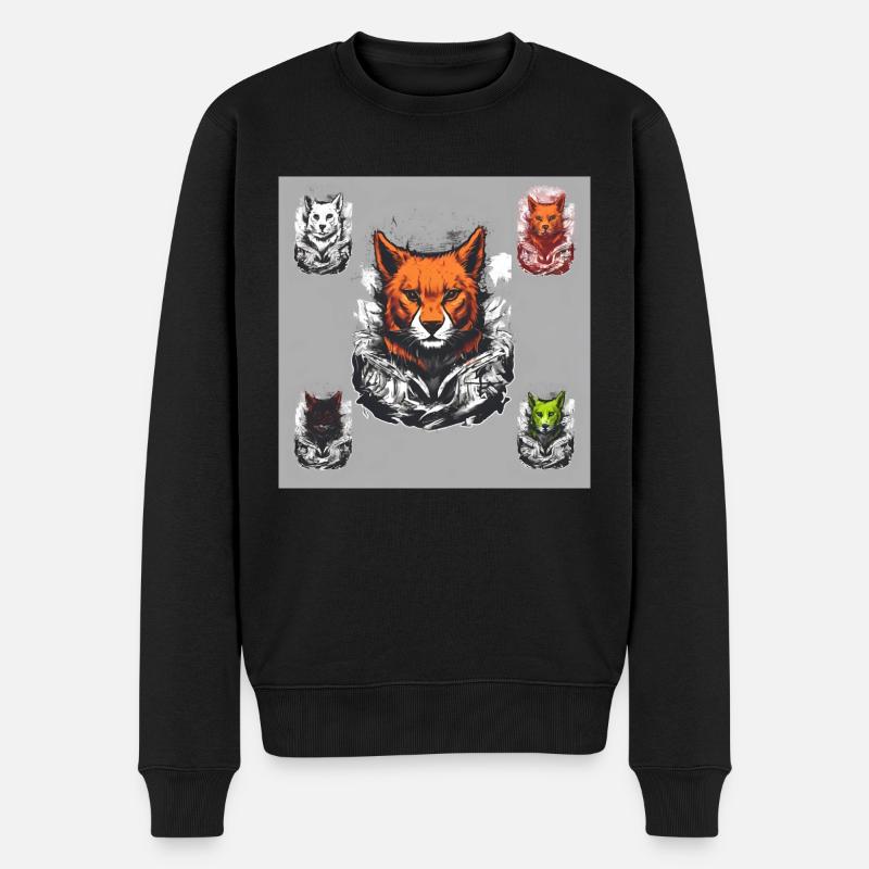 Hunter - Männer Premium Bio Pullover - Schwarz