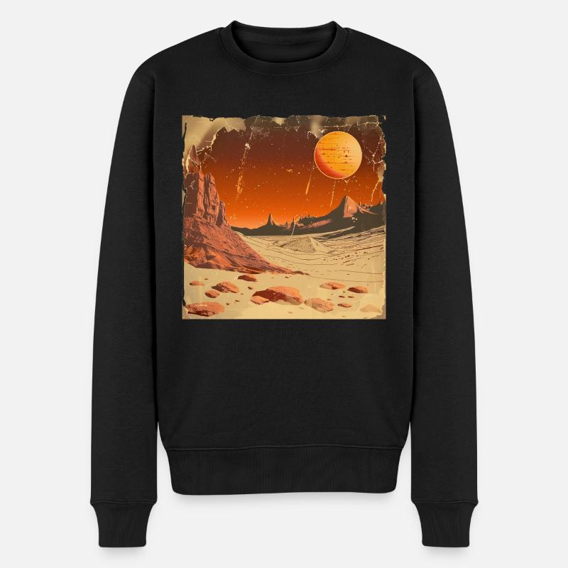 Mars - Männer Premium Bio Pullover - Schwarz