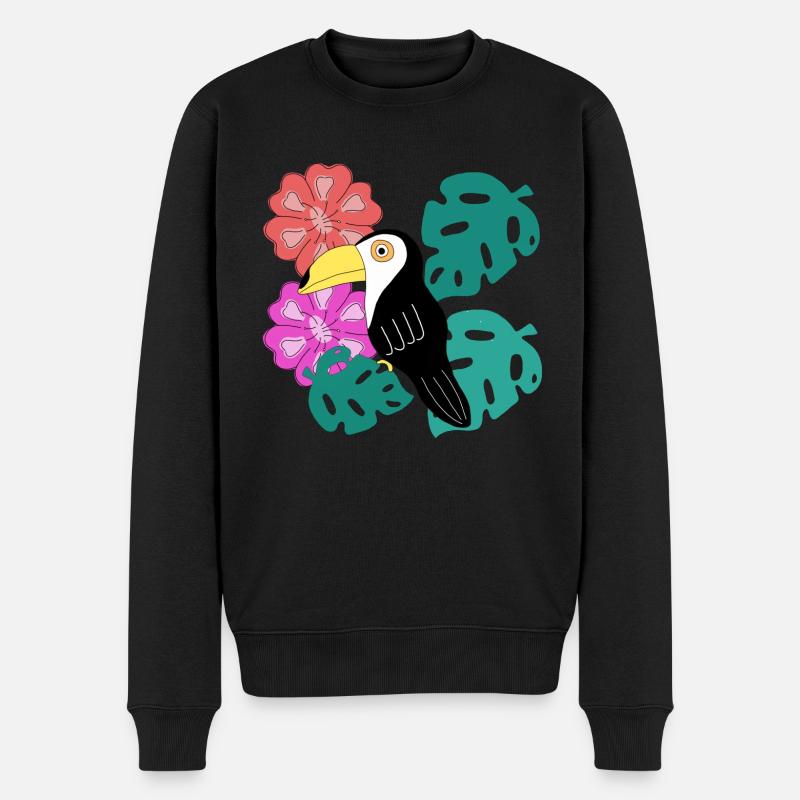 Toucan AMOUR - Pull Premium bio Homme - noir