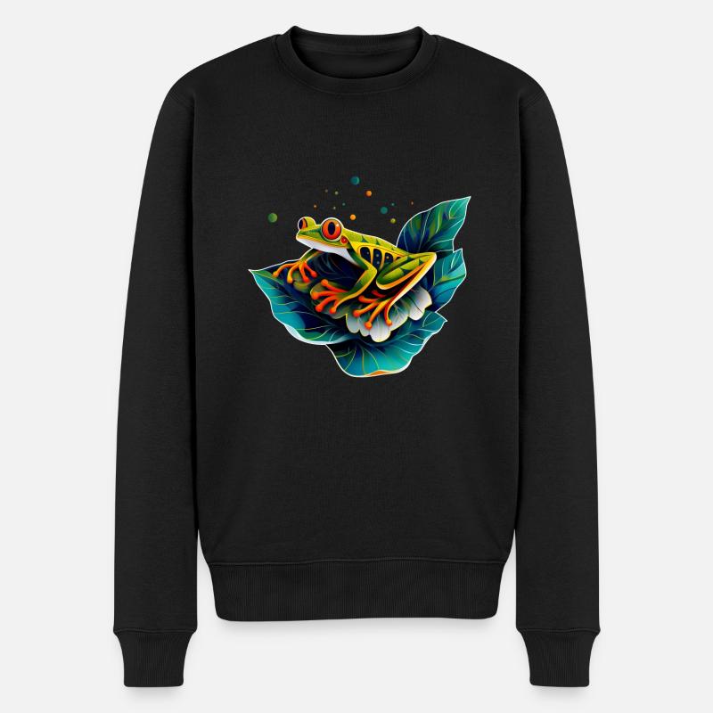 Grenouille - Pull Premium bio Homme - noir