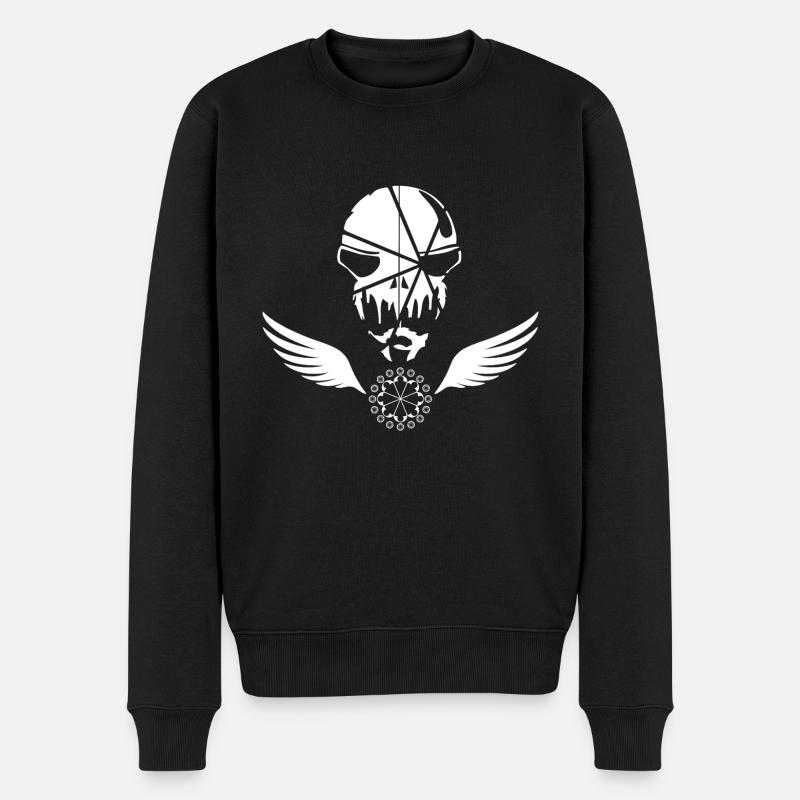 T-shirt Biker Skull Bind - Pull Premium bio Homme - noir