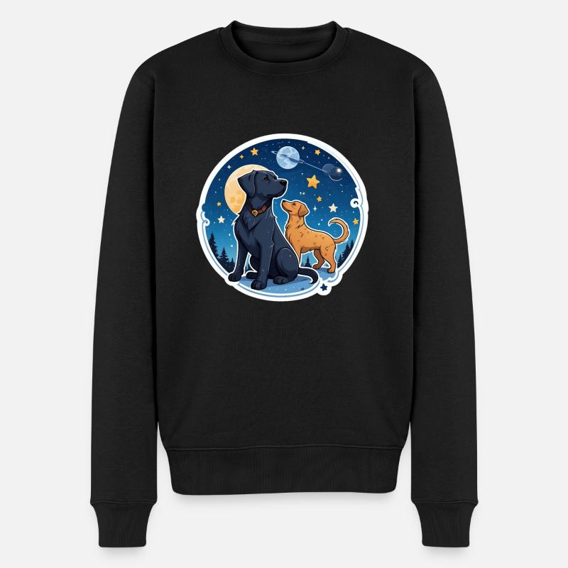 Amis sous les étoiles - Pull Premium bio Homme - noir