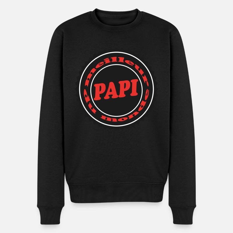 Meilleur PAPI - Pull Premium bio Homme - noir