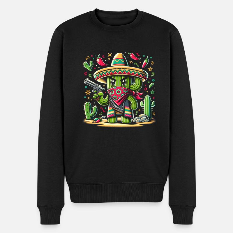 Cactus Bandido - Pull Premium bio Homme - noir
