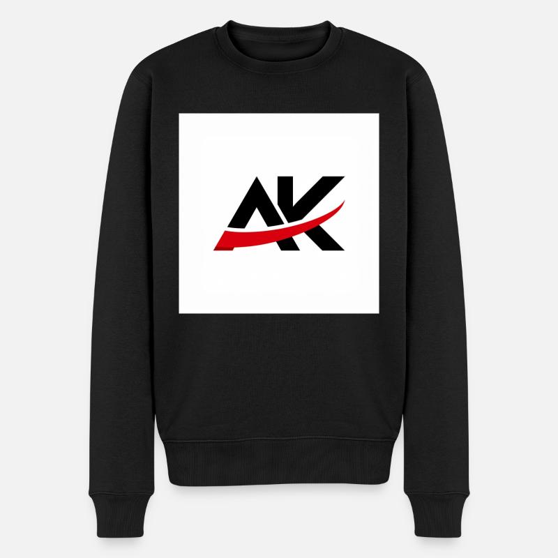 AK-Design Logo Random Serie - Männer Premium Bio Pullover - Schwarz
