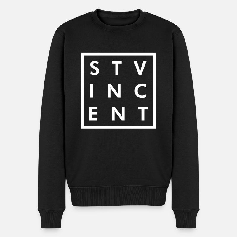 Saint-Vincent - Kingstown - Caraïbes - Antilles - Pull Premium bio Homme - noir