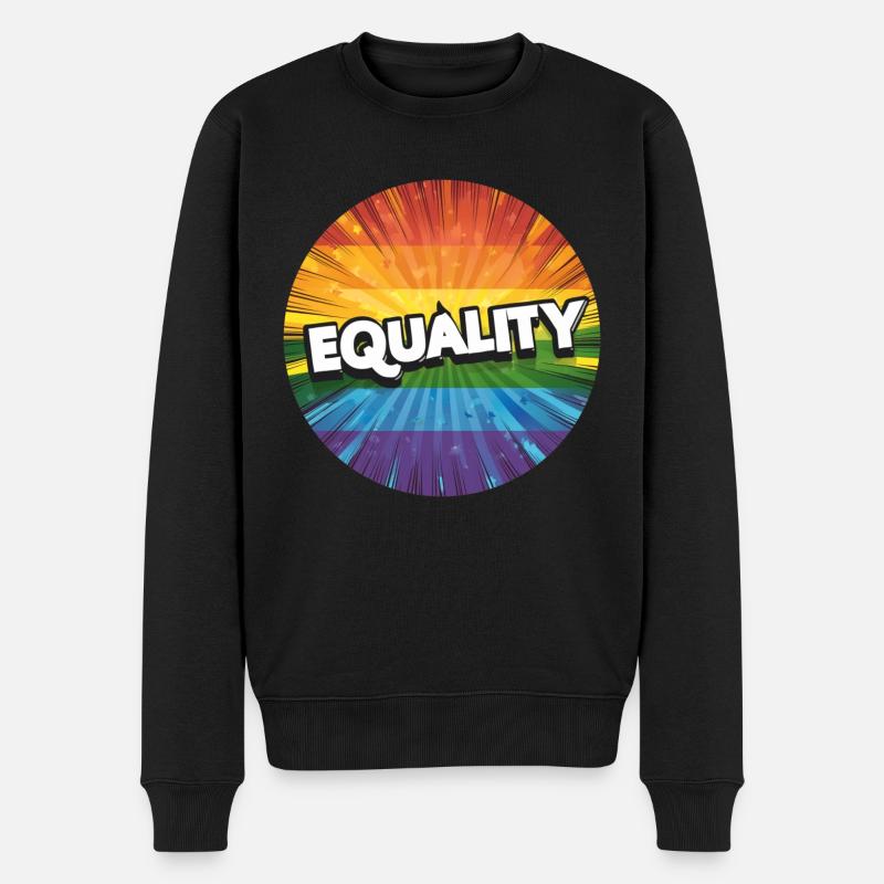 Égalité LGBTQ - Pull Premium bio Homme - noir