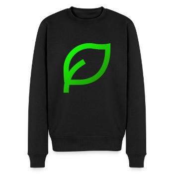Leaves - Männer Premium Bio Pullover - Schwarz - Vorne - Nico (187cm)