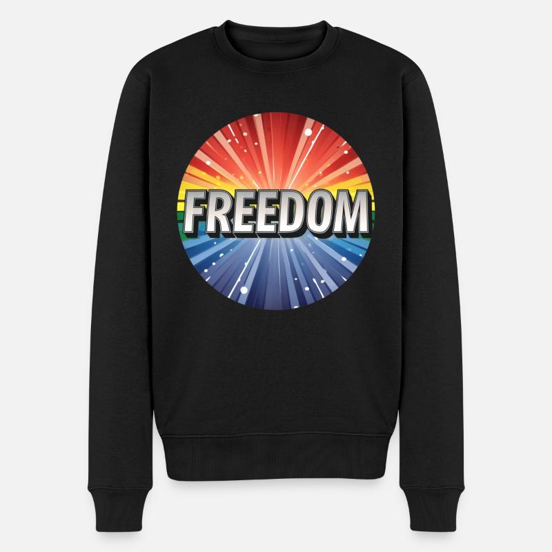 Liberté LGBTQ - Pull Premium bio Homme - noir