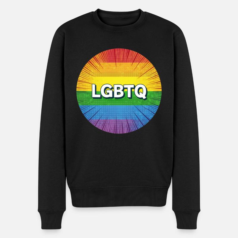 LGBTQ - Pull Premium bio Homme - noir