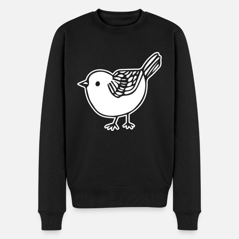 Oiseau - Pull Premium bio Homme - noir