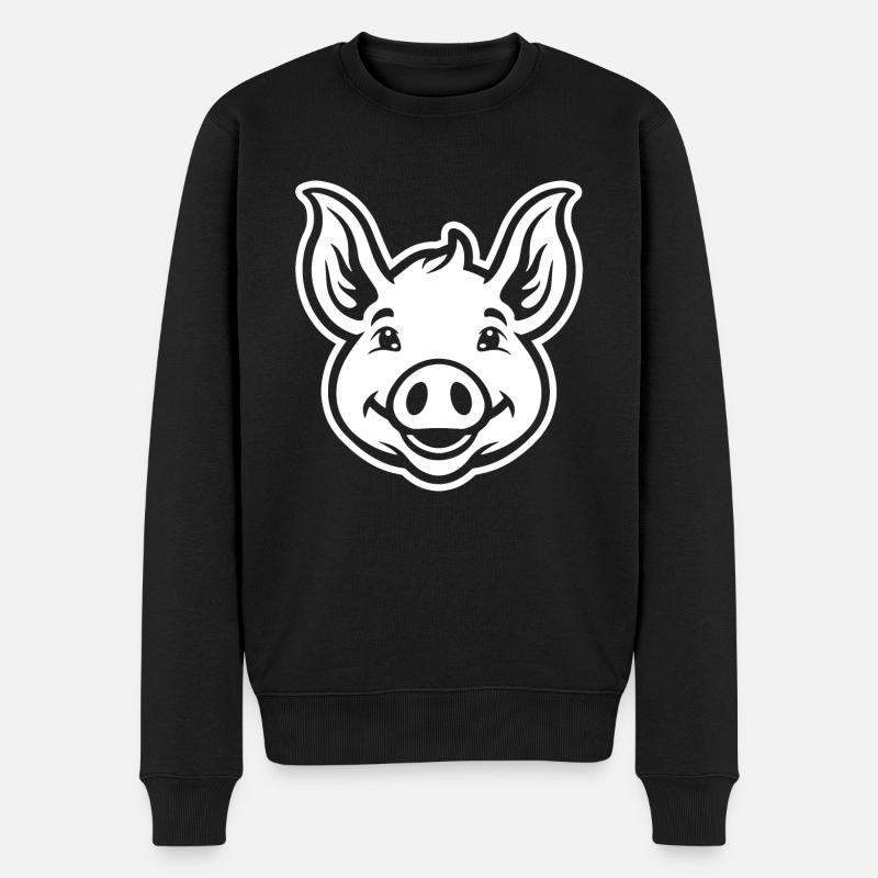 Cochon Cochon - Pull Premium bio Homme - noir