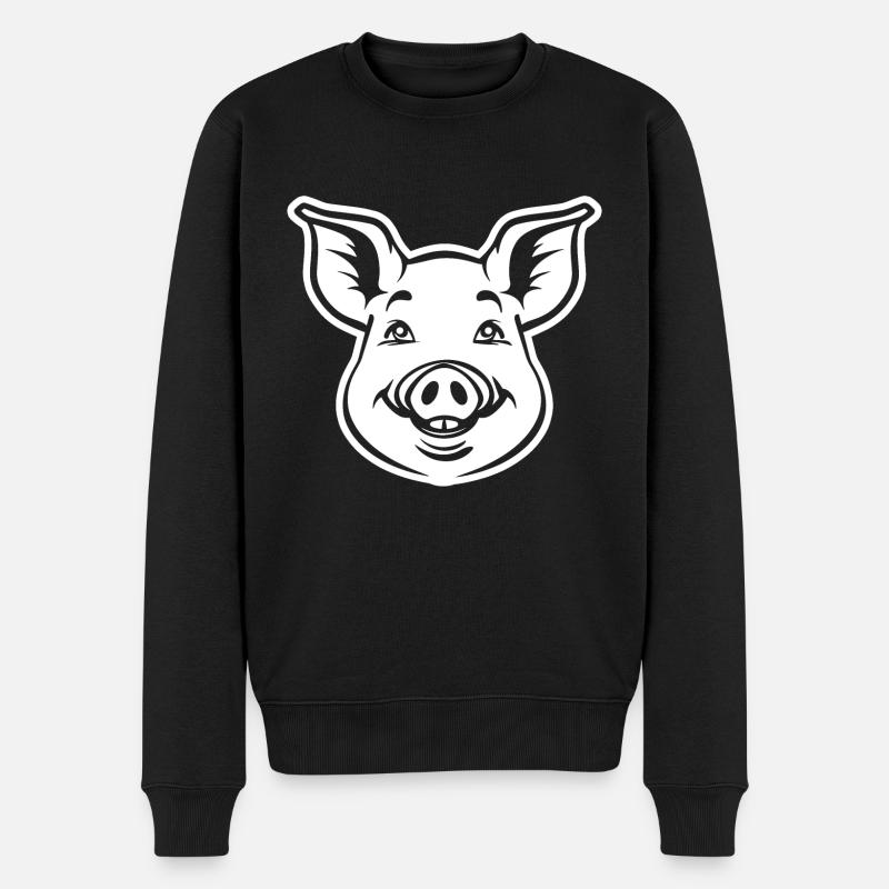 Cochon Cochon - Pull Premium bio Homme - noir