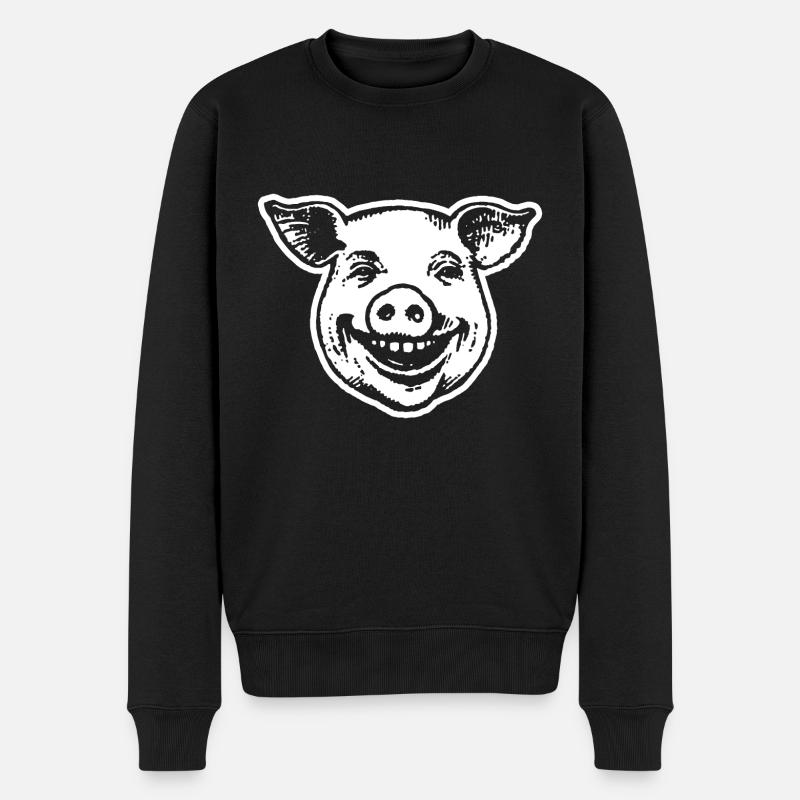Cochon Cochon - Pull Premium bio Homme - noir