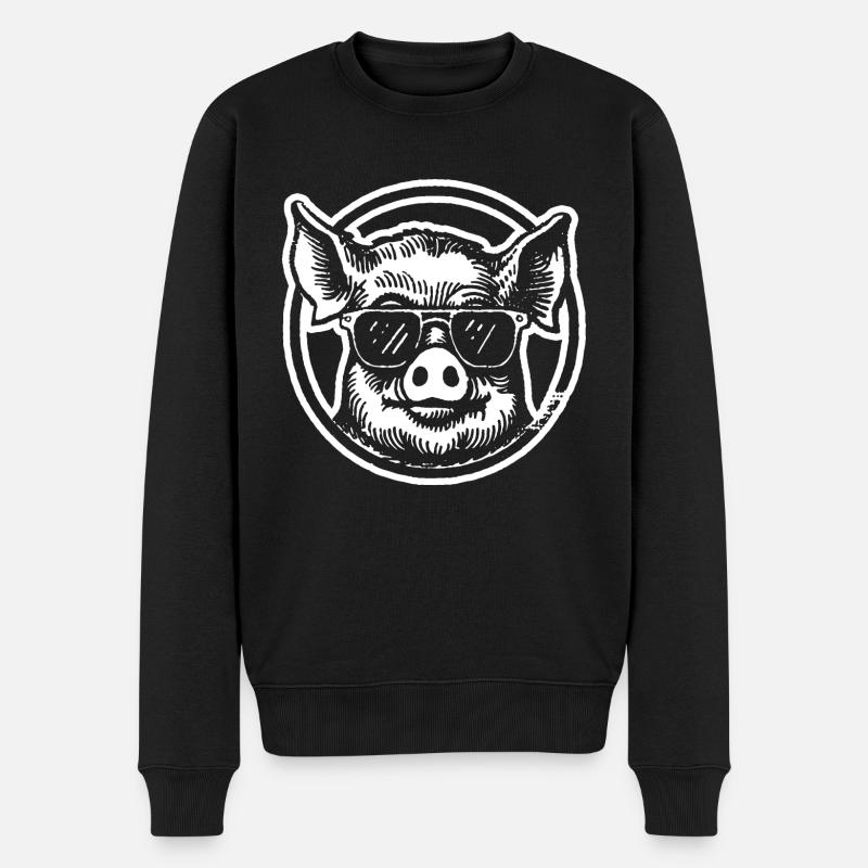 Cochon Cochon - Pull Premium bio Homme - noir