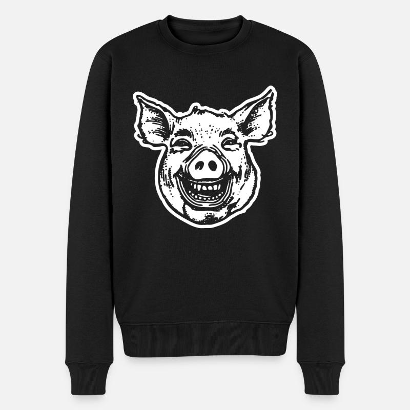Cochon Cochon - Pull Premium bio Homme - noir