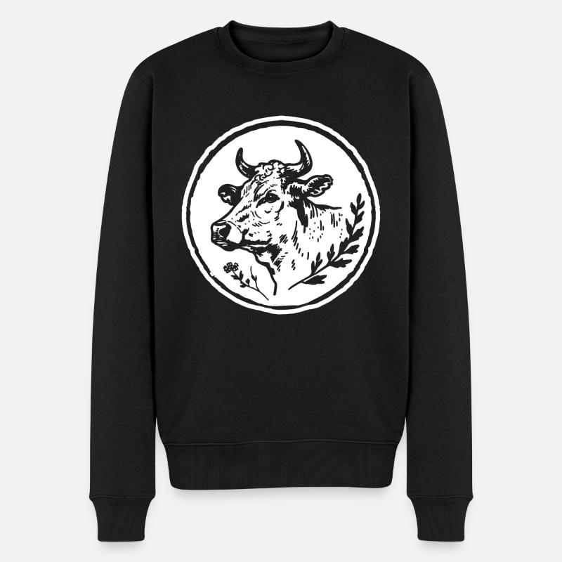 Vache Vaches - Pull Premium bio Homme - noir