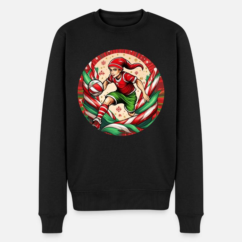 Elfe de Noël Handball - Pull Premium bio Homme - noir