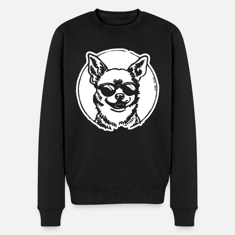 Chihuahua Hund - Männer Premium Bio Pullover - Schwarz