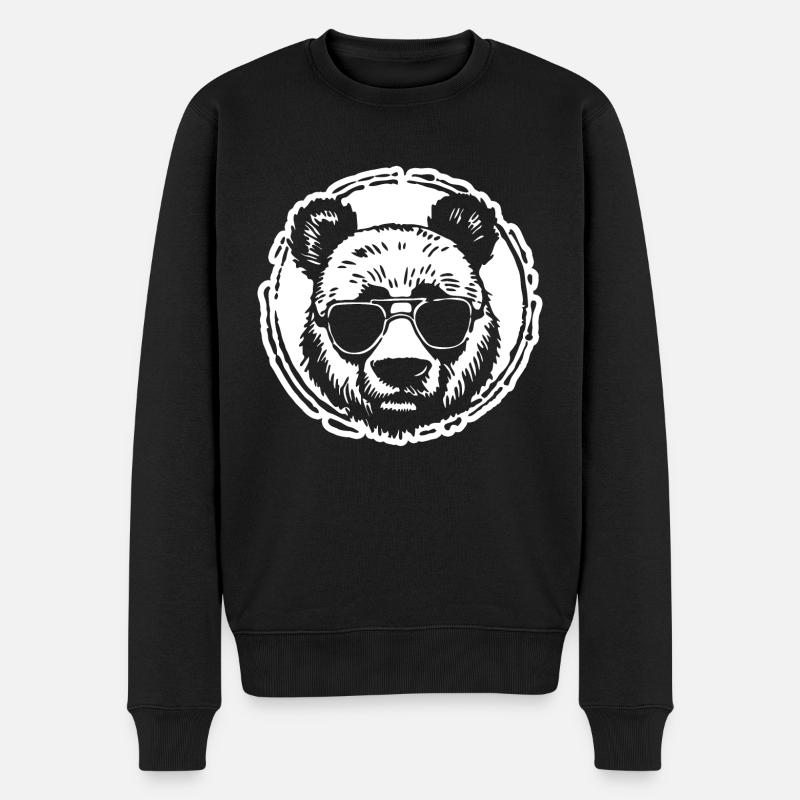 Panda Panda Ours - Pull Premium bio Homme - noir