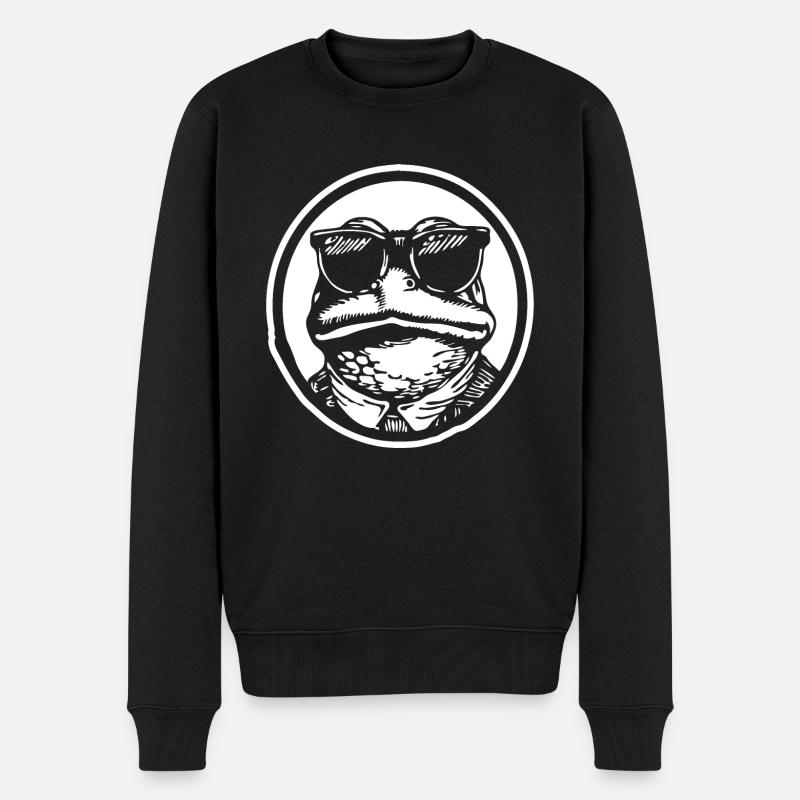 Frog Toad - Men's Premium Organic Jumper - black