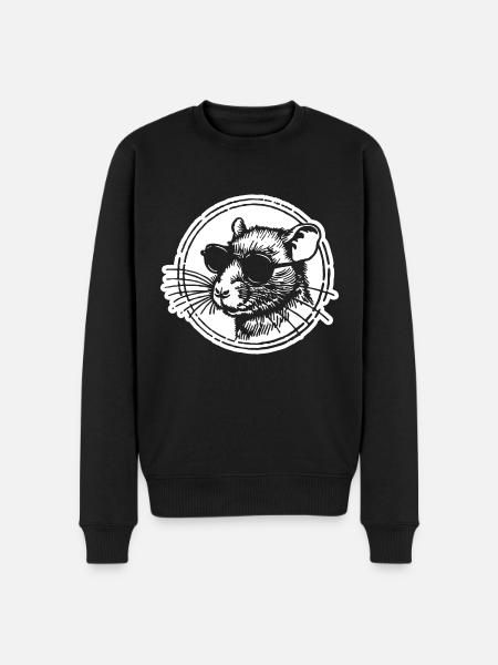 Mouse Rat - Men's Premium Organic Jumper - black