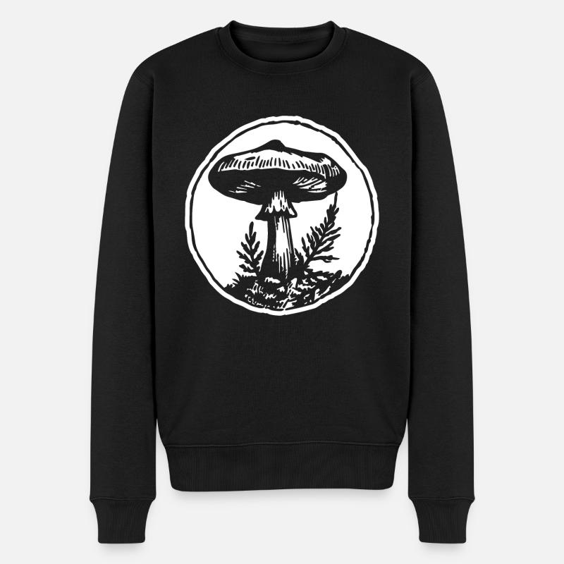 Cueilleur de champignons - Pull Premium bio Homme - noir