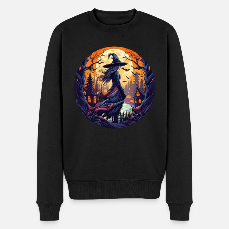 Gruseliges Halloween-partykostüm Hexe - Pull Premium bio Homme - noir
