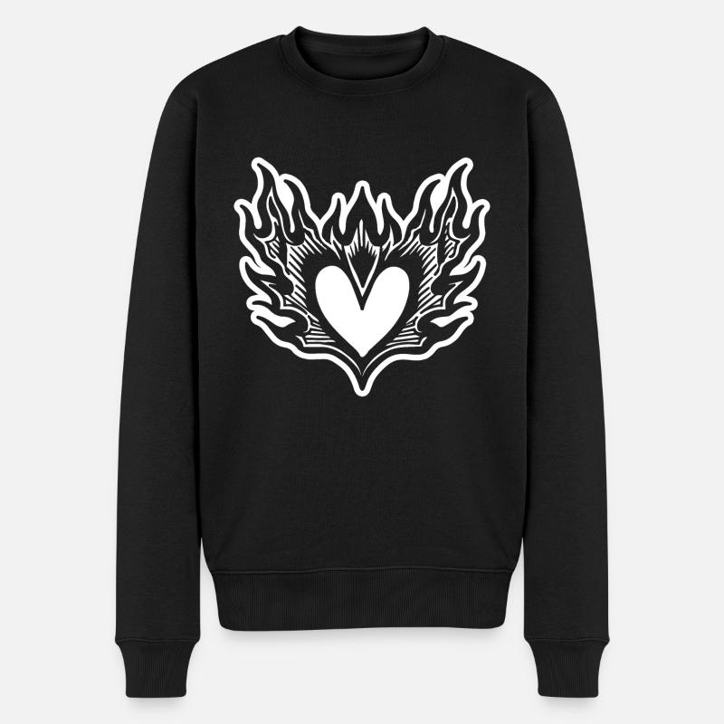 Cœur - Pull Premium bio Homme - noir