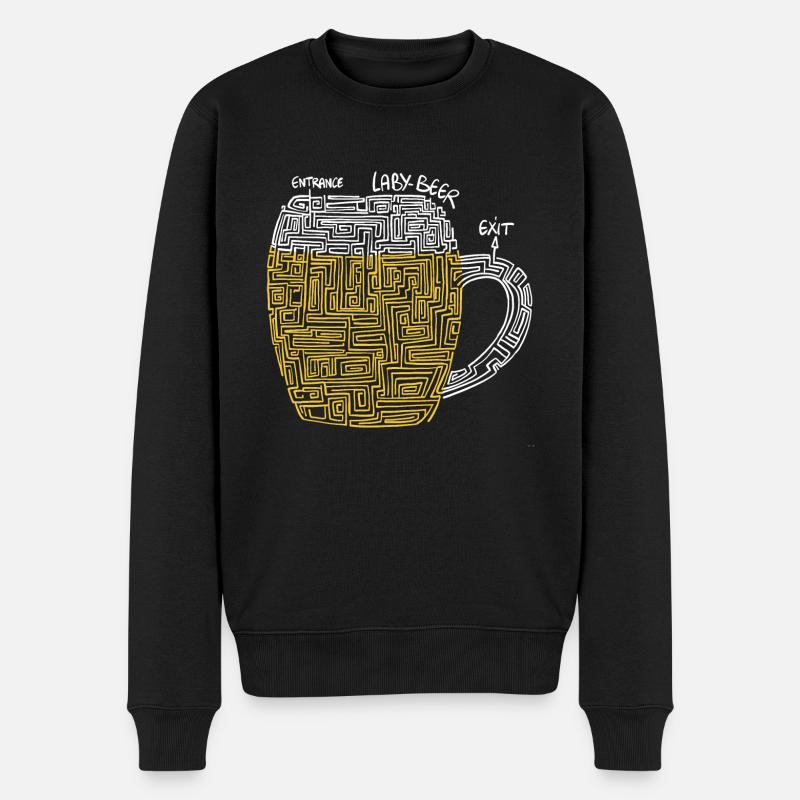 Laby Beer - Pull Premium bio Homme - noir