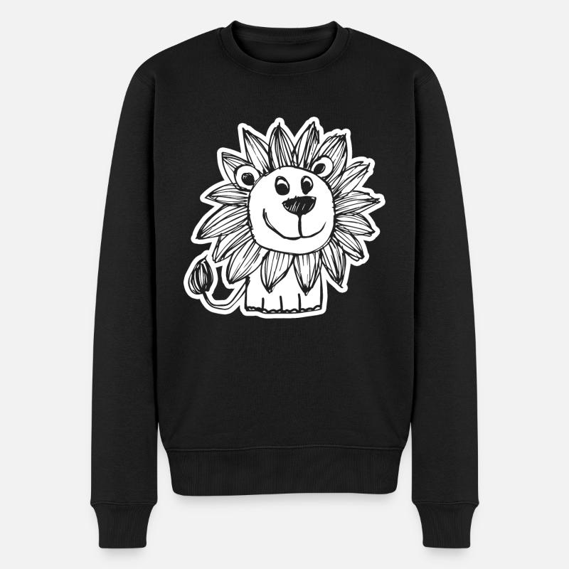 Lion Tête de Lion - Pull Premium bio Homme - noir