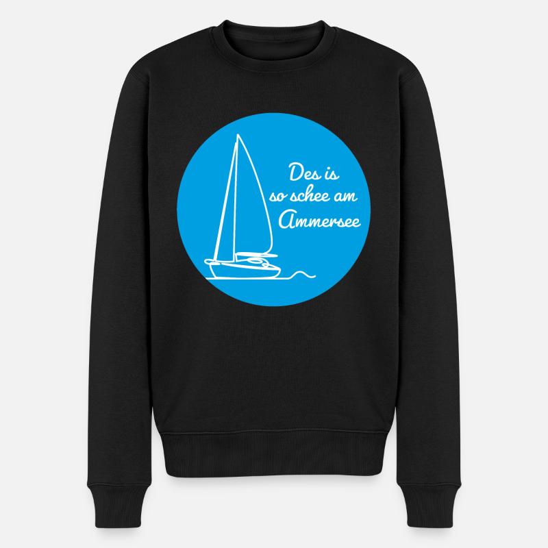 Des is so schee am Ammersee V1 - Men's Premium Organic Jumper - black
