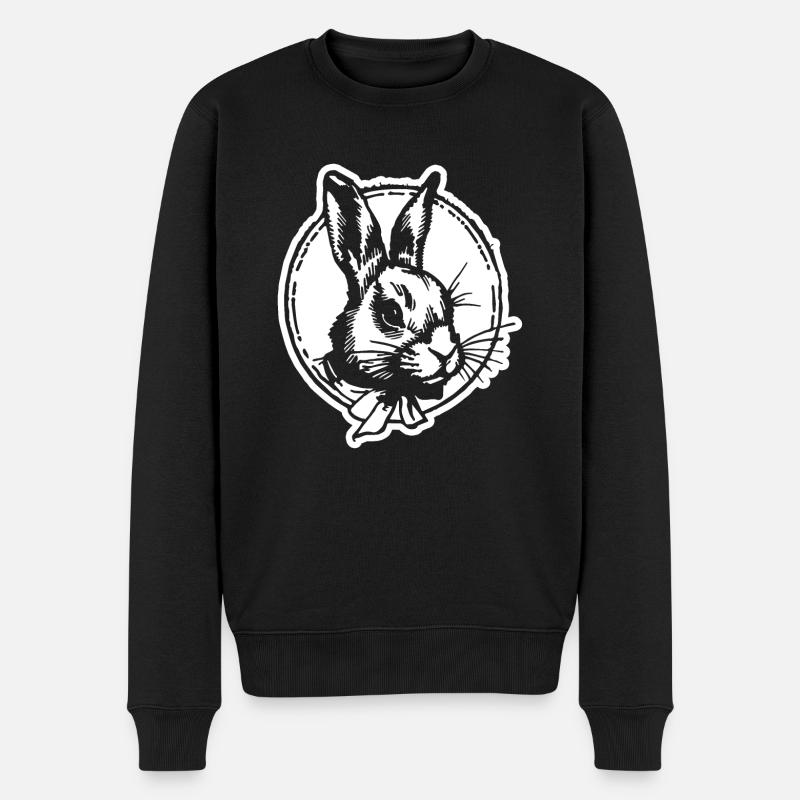 Rabbit Rabbit - Men's Premium Organic Jumper - black
