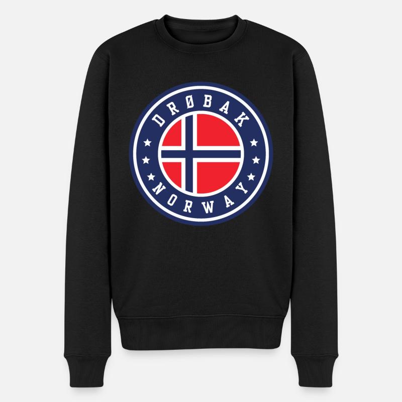 Drobak, Norvège - Pull Premium bio Homme - noir