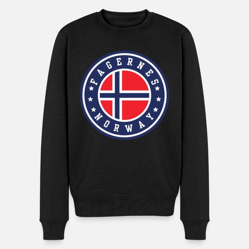 Fagernes, Norvège - Pull Premium bio Homme - noir