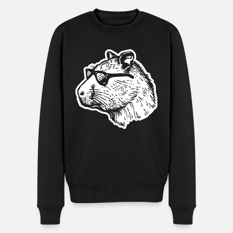 Capybara Wasserschwein - Pull Premium bio Homme - noir