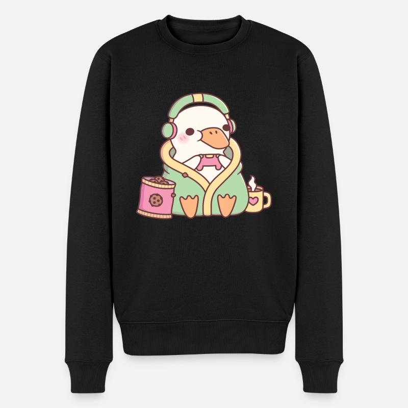 Mignon canard Cozy Gamer - Pull Premium bio Homme - noir