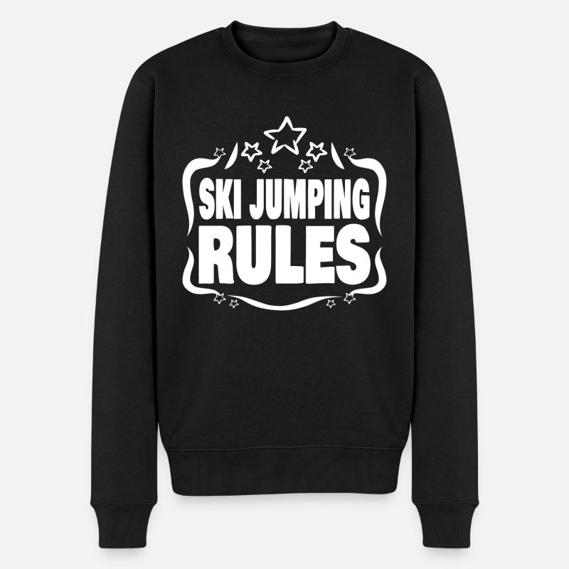 Saut à ski - Pull Premium bio Homme - noir