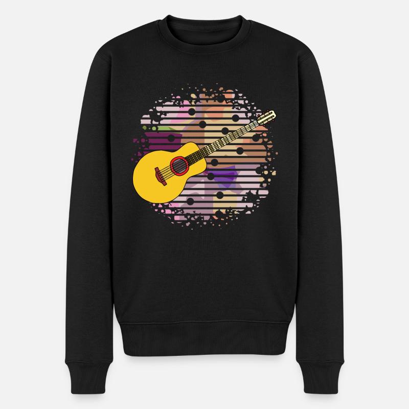 Guitare - Pull Premium bio Homme - noir