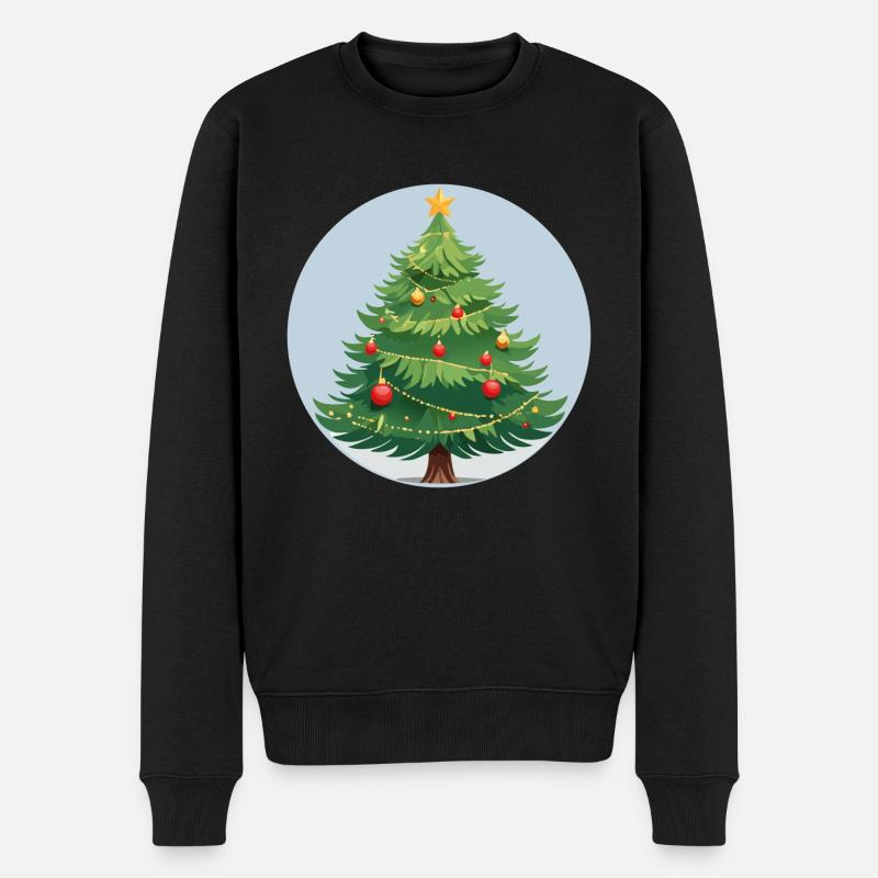 Arbre de Noël - Pull Premium bio Homme - noir