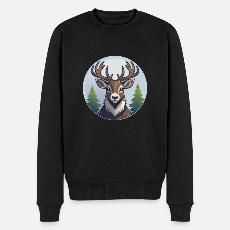 Renne - Pull Premium bio Homme - noir