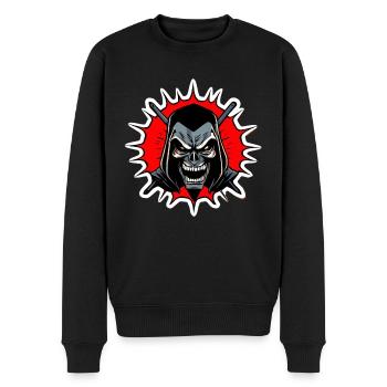 Fearless Number 001 - Men's Premium Organic Jumper - black - Front - Nico (187cm)