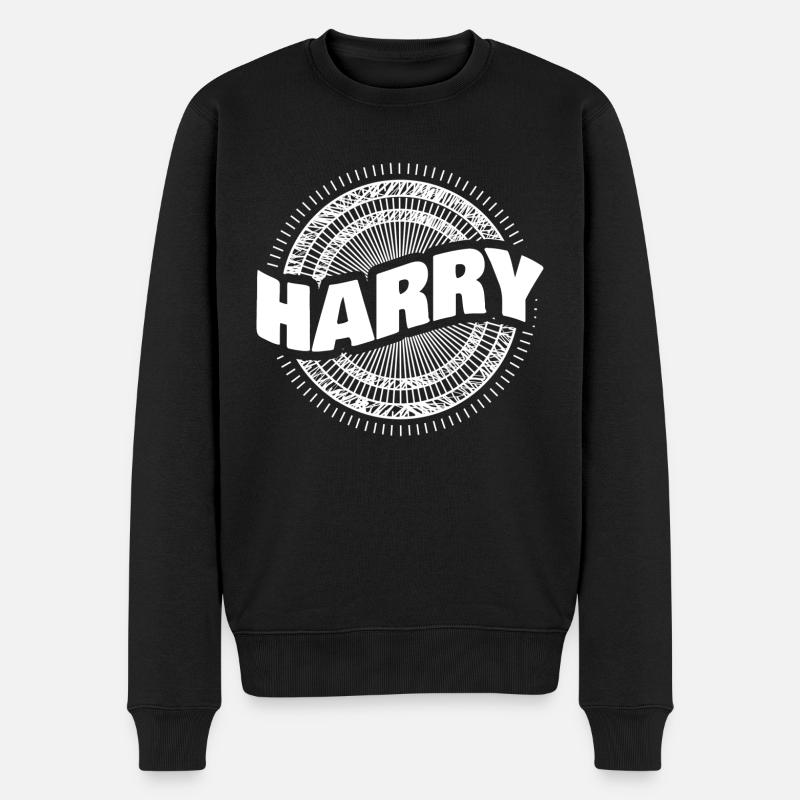 Harceler - Pull Premium bio Homme - noir