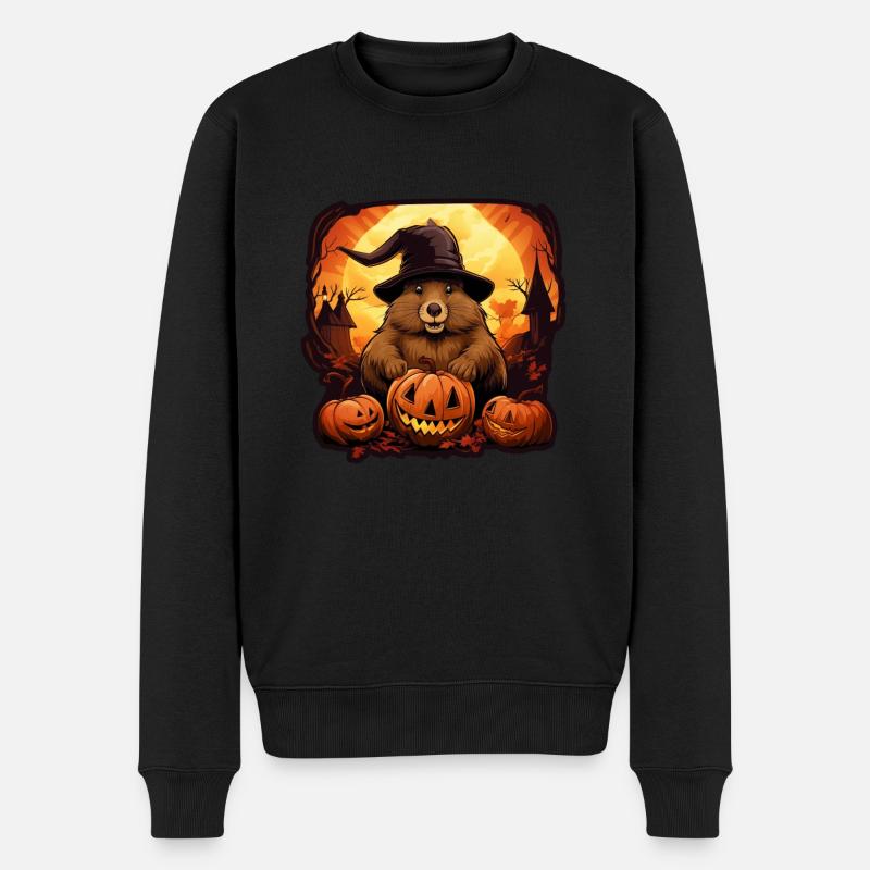 Capibara d’Halloween - Pull Premium bio Homme - noir