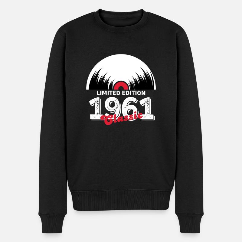 Limited edition 1961 Classic vinyle - Pull Premium bio Homme - noir