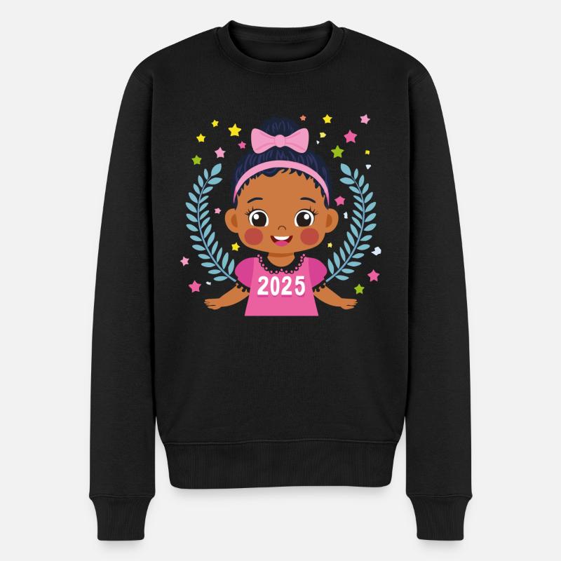 Kinder 2025 - Männer Premium Bio Pullover - Schwarz