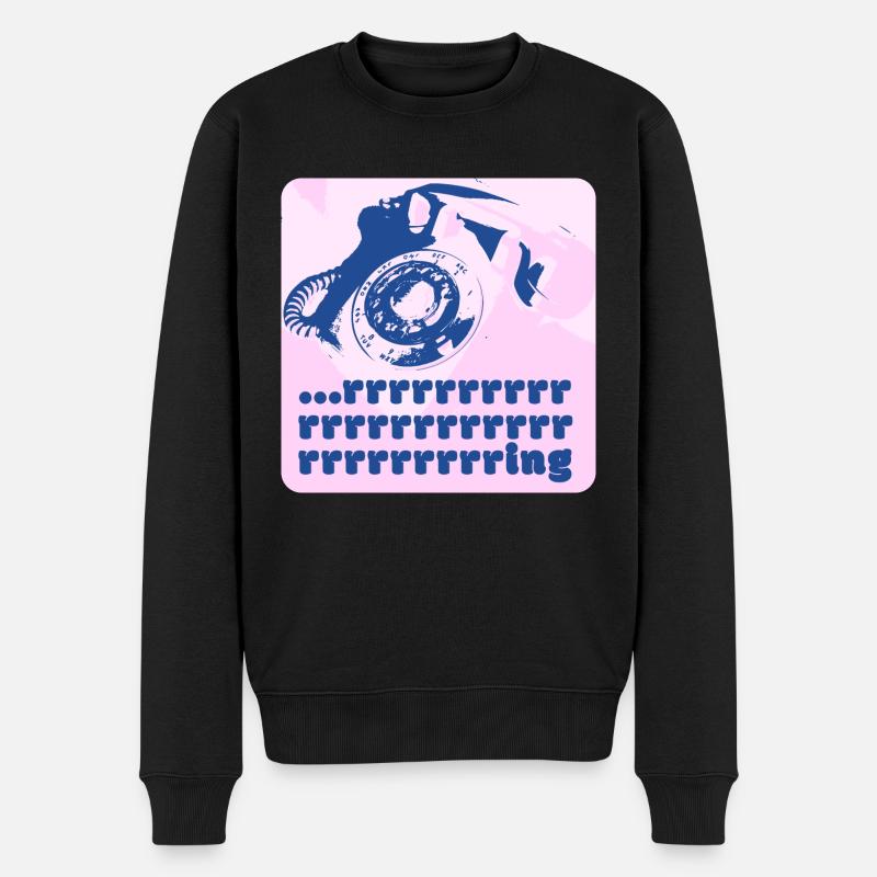 Téléphone rétro - « Rrrrrrring » - Pull Premium bio Homme - noir